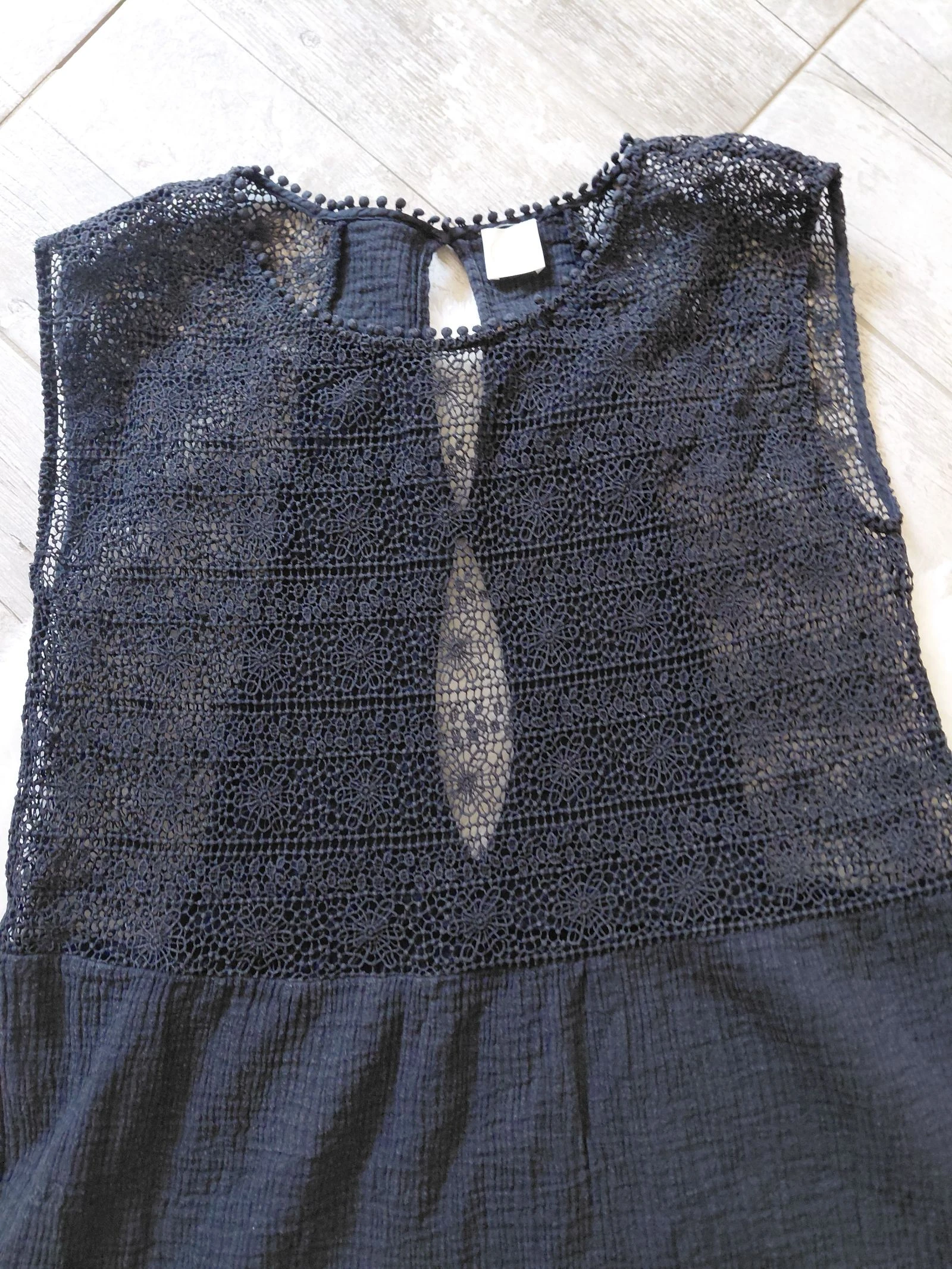 Vestido de verão preto des petits haut tamanho único 36/40 – photo 2